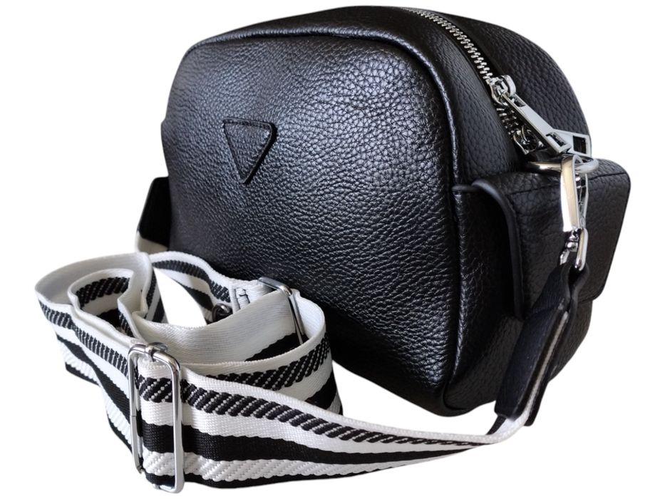 Torebka Damska Z Etui, Mała Czarna Listonoszka Na Ramię