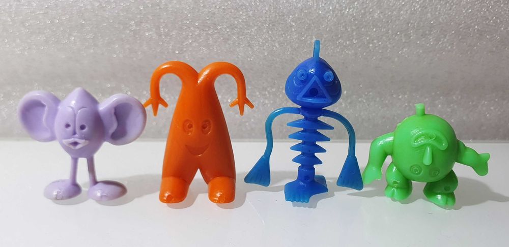 Antiga Coleção Completa ~ ” CRATER CRITTERS ” ~ 8 Monocromáticos Brinde Kellogg´s Anos 70.