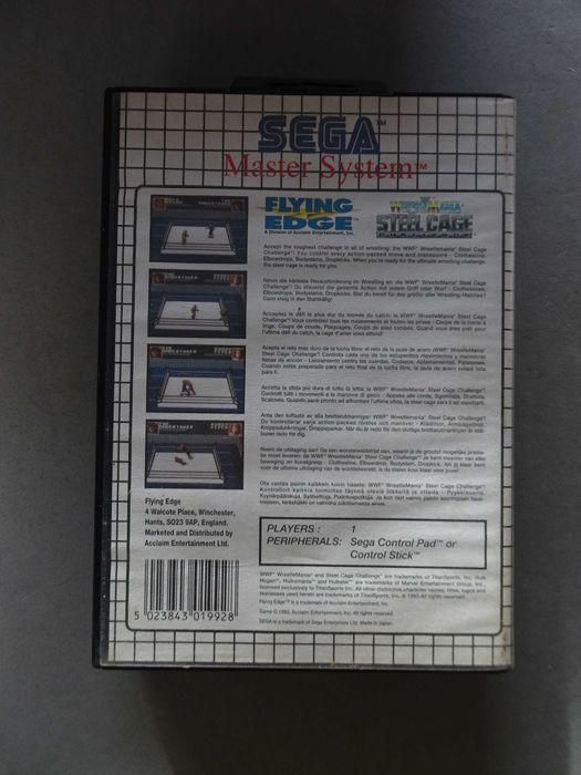 Jogo Master System Wrestle Mania Steel Cage Challenge