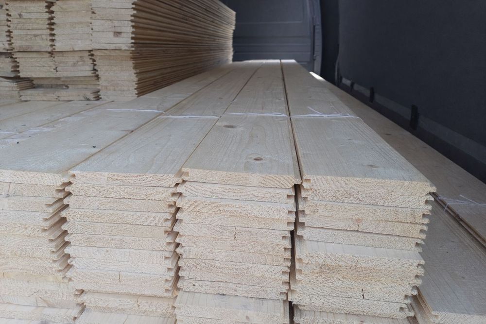 Szalówka świerk modrzew boazeria podbitka deska tarasowa elewacyjna