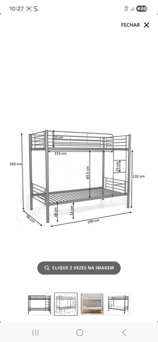 Beliche Metalico Yh Saldosystocks Metal Preto (198x165x96cm)