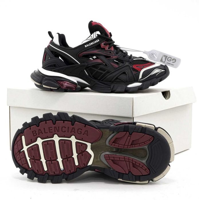 Мужские кроссовки Balenciaga Track 2.0 Black Red 41-45 Новинка Осени!