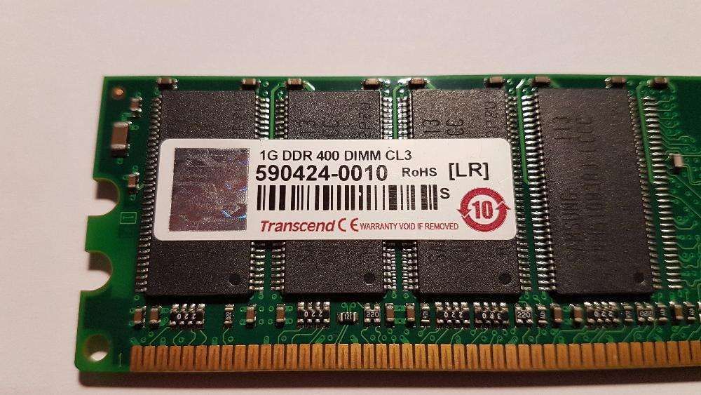Transcend 1GB DDR400 DIMM CL3 RAM Memory442111652801423361