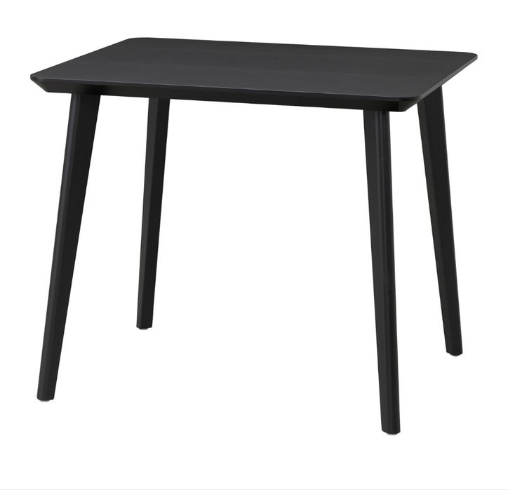 Czarny stół Ikea Lisabo 78x88 stan idealny