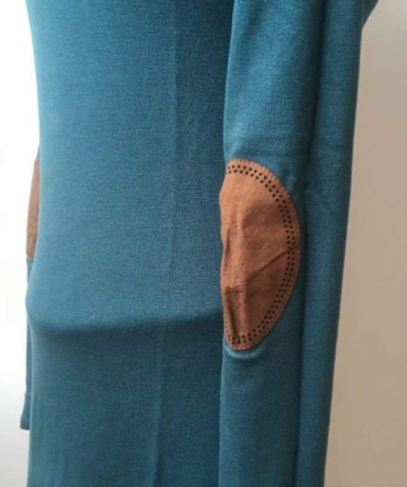 Vestido verde com cotoveleiras Promod