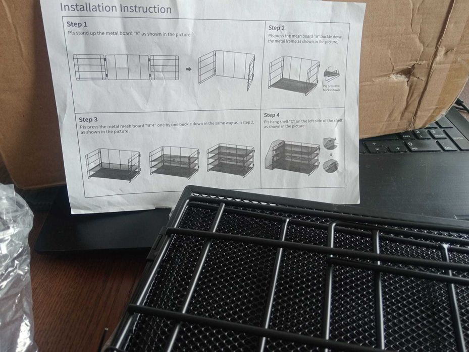 Organizador de Secretária VITVITI Preto – Com Porta-Arquivos