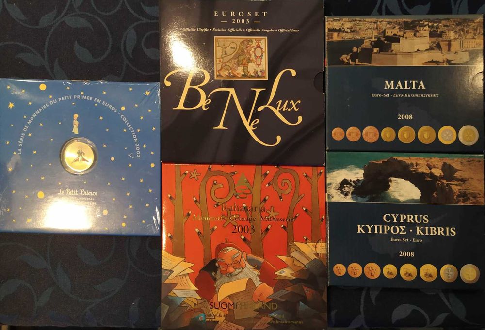 Carteira Moedas serie anual BNC BU Proof Euro Set 1999 a 2026