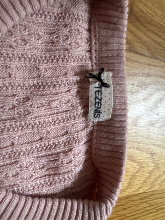 Sweter z falbankami warkoczowy  Tezenis rozmiar L