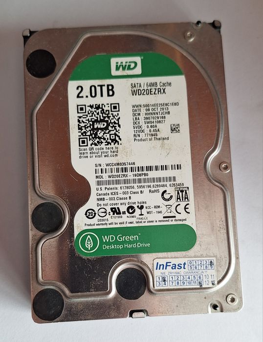 Dyski Sata 2 Tb używane sprawne