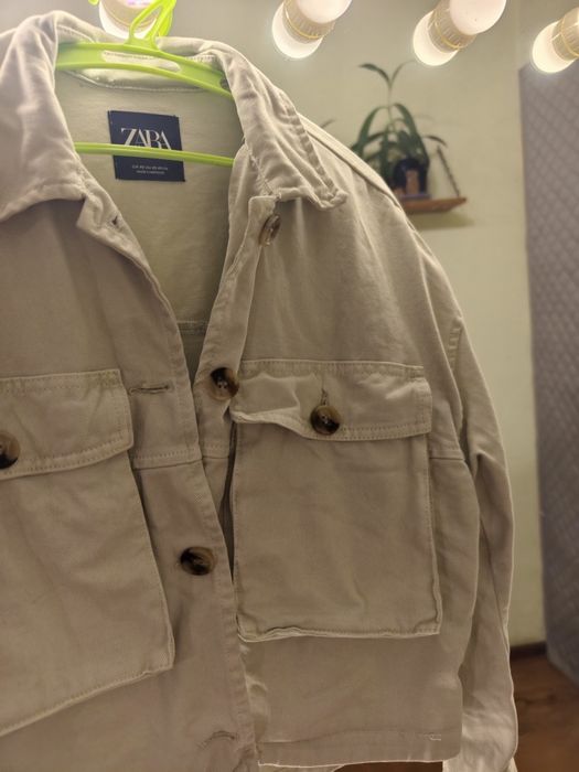 Джинсовка жіноча zara, колір м'ята