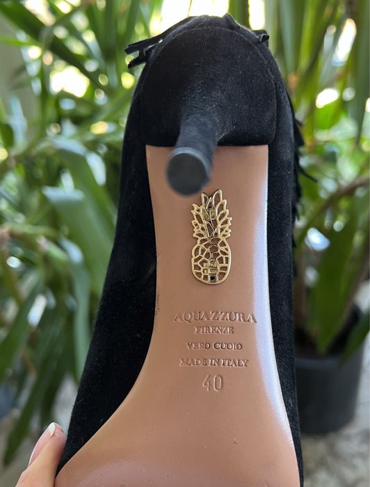 Botki damskie skórzane Aquazzura 40 - 25.5 cm