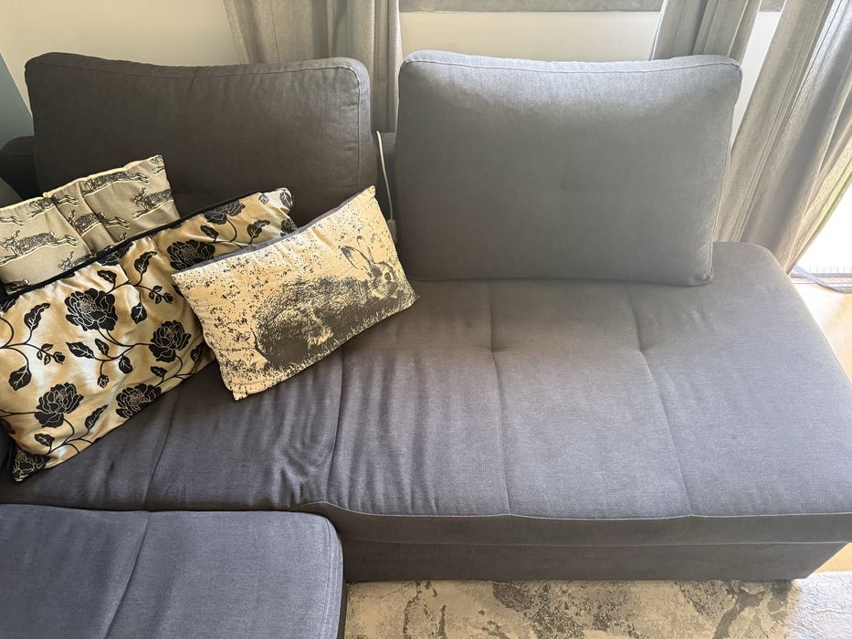 Sofa  cama 2,80 por 1,40 cinzento