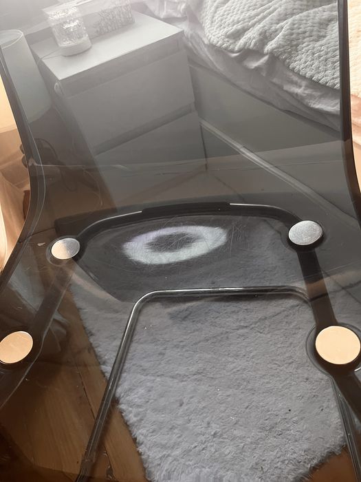 Krzeslo ikea niebieskie przezroczyste