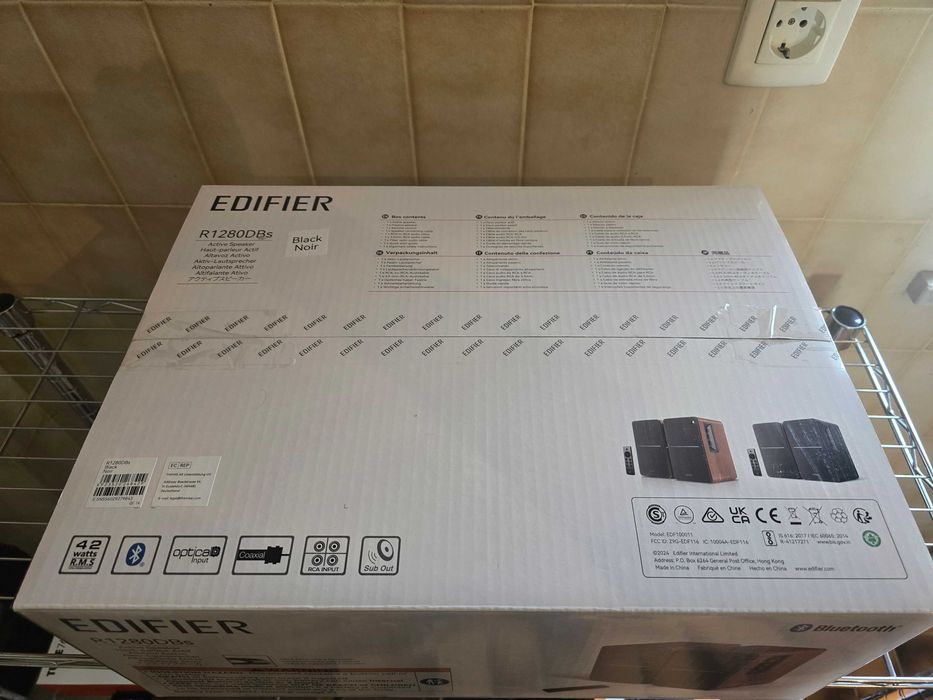 Colunas Ativas Edifier R1280DBs (Bluetooth e Saída Subwoofer) –Novas!
