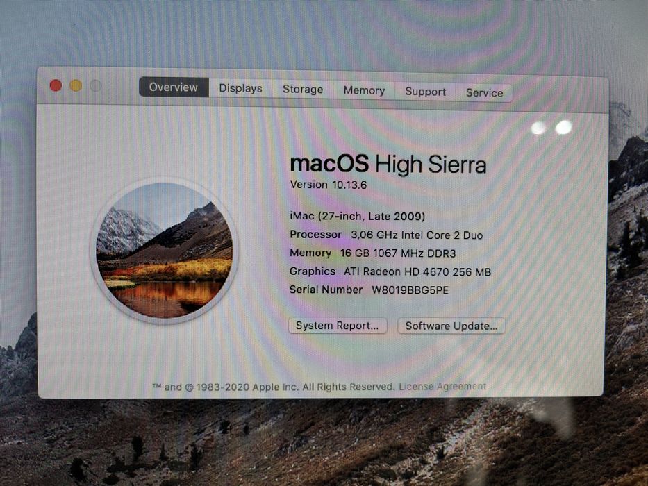 Imac 27 polegadas 2009 - a funcionar