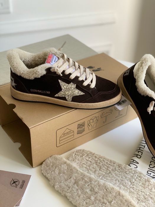 РОЗПРОДАЖ!Преміум якість.Розміри 37-40 Golden Goose утеплені з хутром