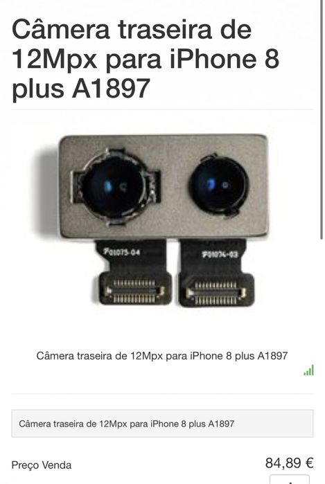 Câmera Original IPhone 8 Plus64751791254017121