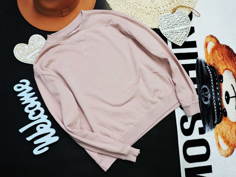 Fashion pudrowa bluza dresowa L