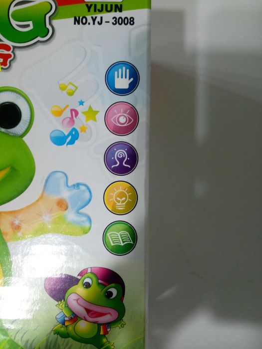 EDUKACYJNA interaktywna żabka na baterie żaba