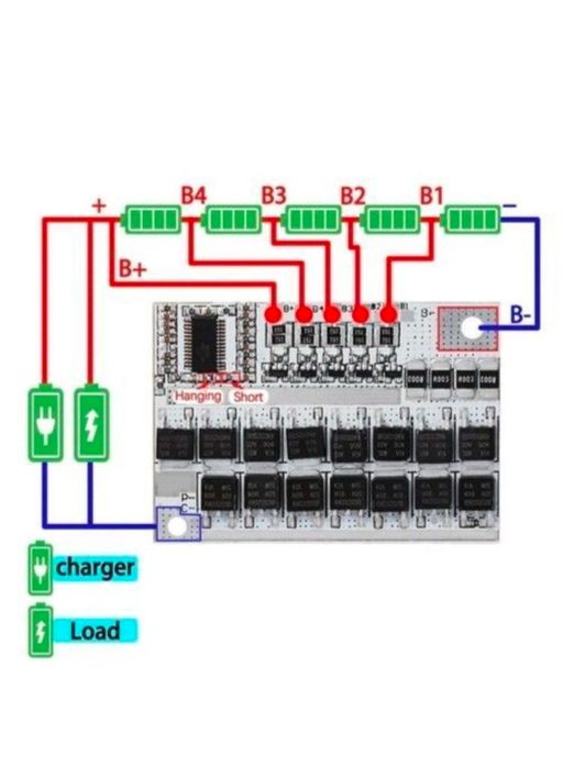 BMS 100A 5S 3S 4S LiFePO4 Плата Контролер