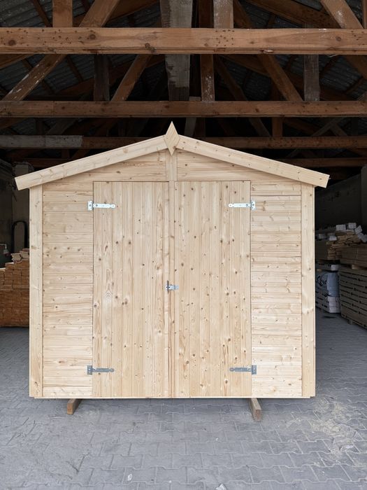 Narzędziowy domek o powierzchni 4,5m2, świerk skandynawski złóż do sam