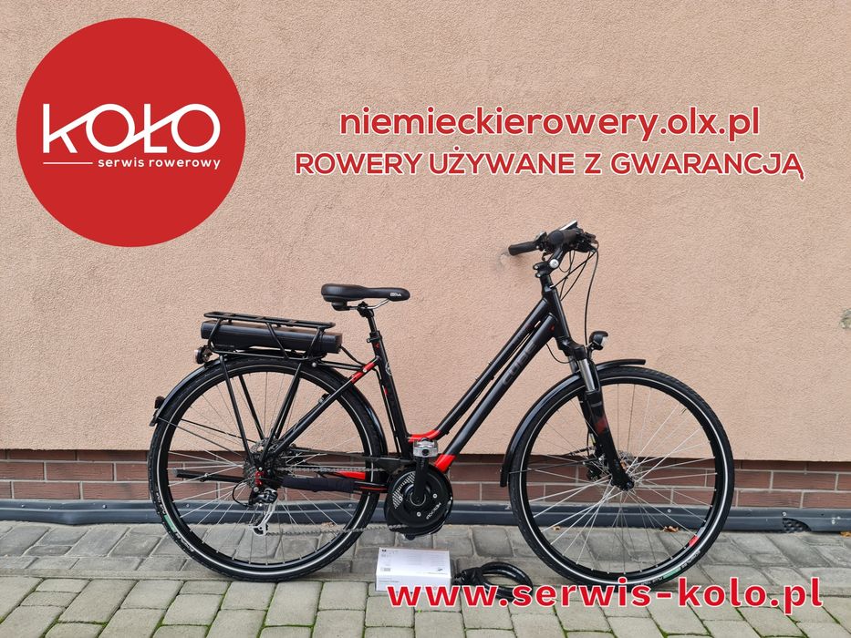 Rower elektryczny damski damka CUBE koła 28 shimano alivio okazja