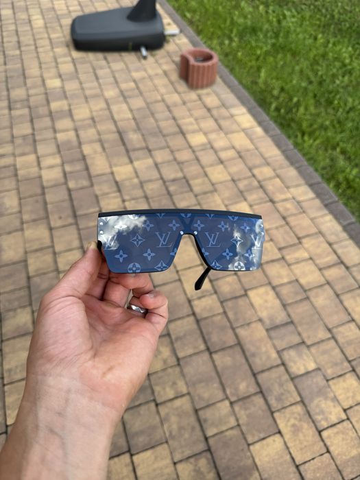 Czarne okulary LV louis vuitton hologramy