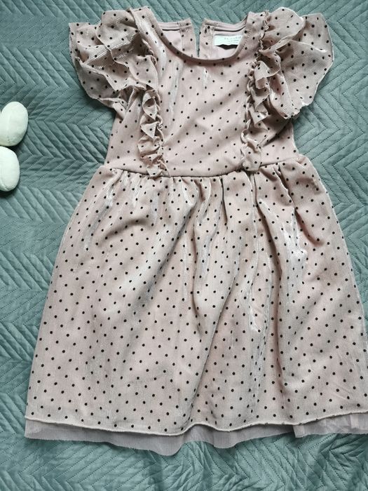 Sukienka 128 brudny róż, gratis sukienka 116