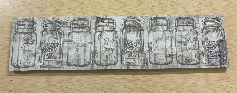 Painel Decorativo “Mason Jars”