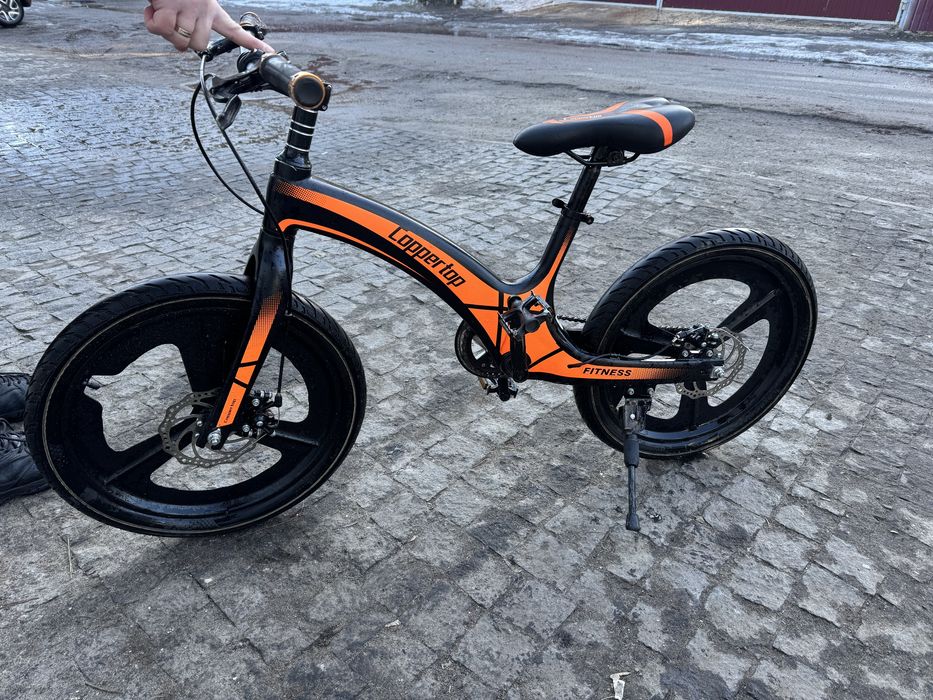 Велосипед Coppertop Fitness 20" Чорний магнієва рама