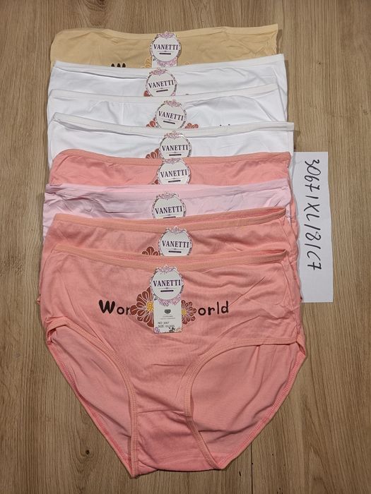 Majtki bambusowe figi damskie NOWE rozmiar XL x 8 szt