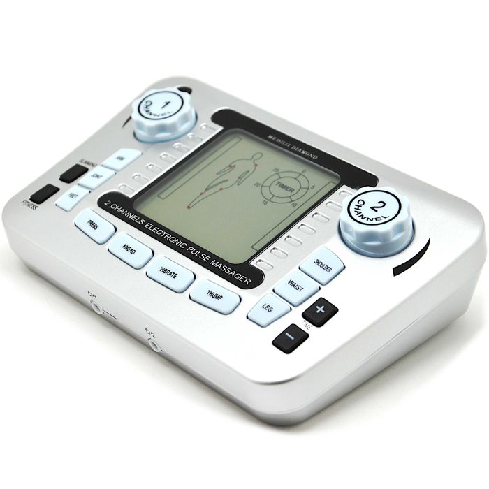 Elektrostymulator mięśni tens ems masaż stymulacja duży zestaw XXL