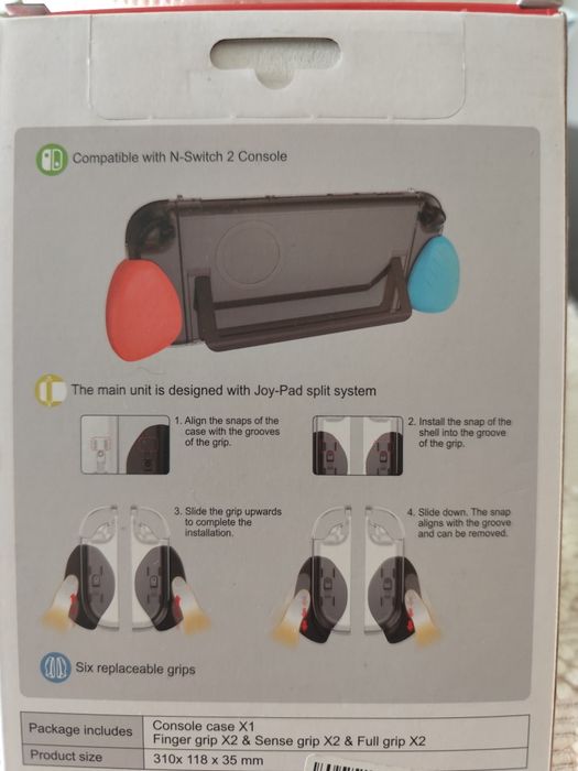 Capa protetora e grips Nintendo Switch 2