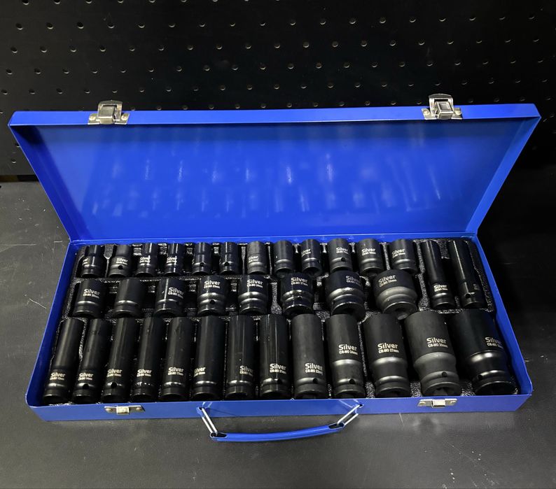 Великий набір торцевих ударних головок 1/2 8 32 мм 35 шт Silver S11663