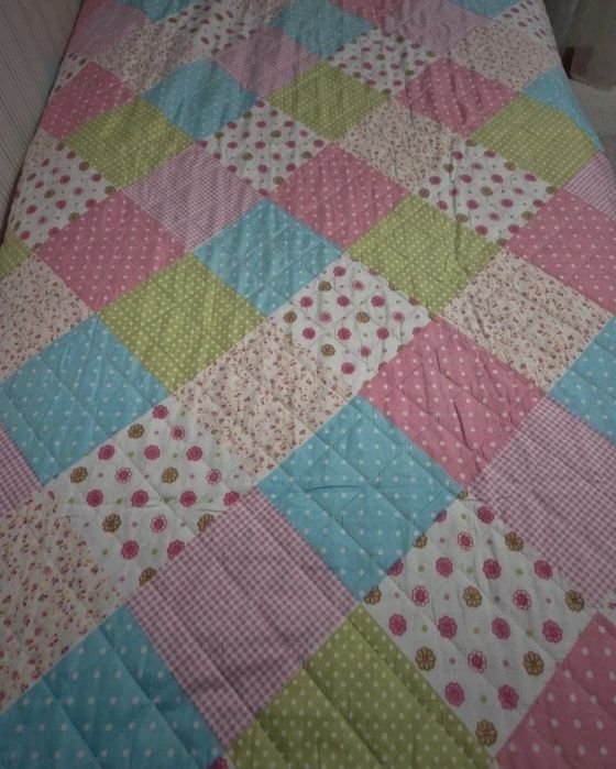 Colcha reversível para cama solteiro