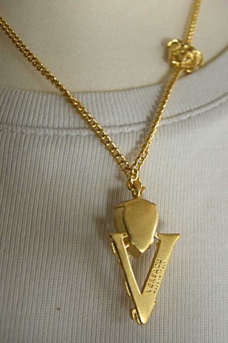 Versace naszyjnik z kryształem