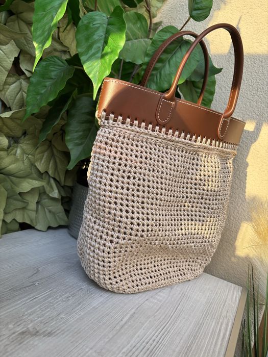 Torebka handmade beżowa