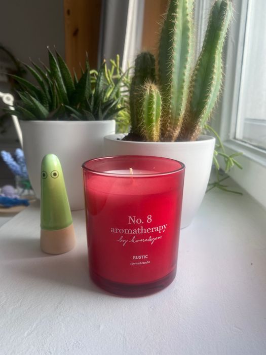 Świeca zapachowa czerwone szkło Home&You