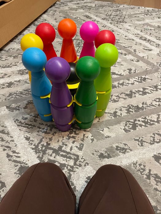 Kręgle kolorowe dla malucha