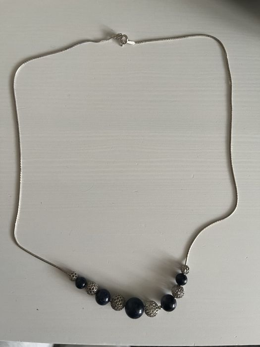 Naszyjnik srebrny z kamieniami