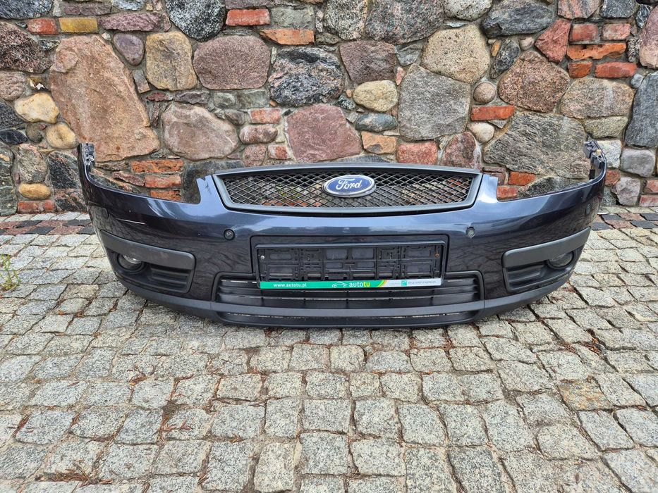 ford c-max mk1 focus mk2 zderzak przód przedni szary metalic halogeny pdc