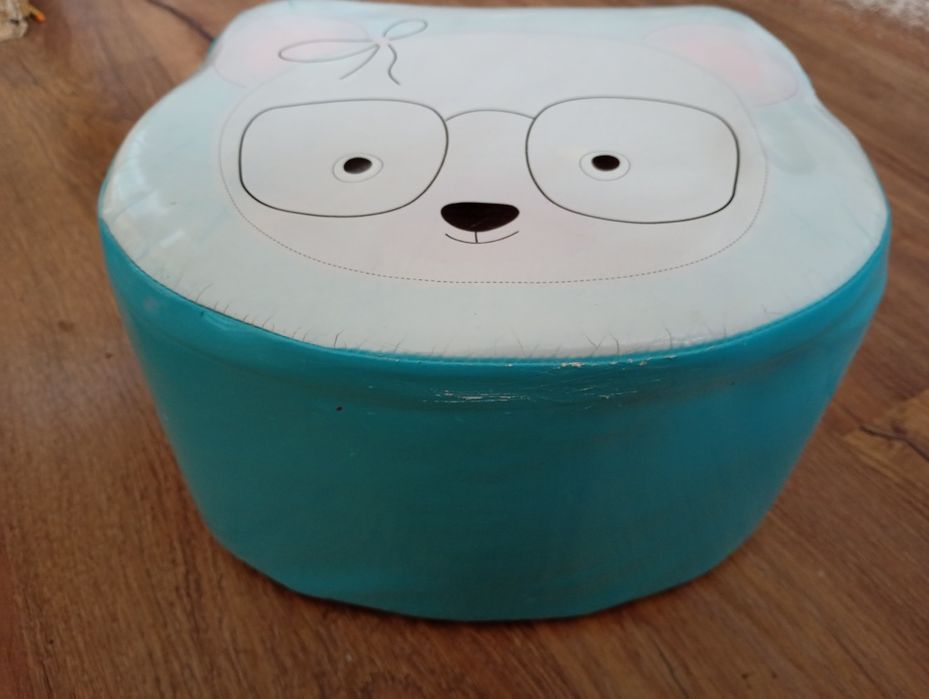 Puf dziecięcy miś – piankowy / lekki – 17 cm – uszkodzony (B)