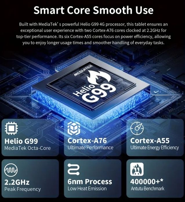 Планшет  T60 Pro 12"  LTE/8000mAh/Helio G99/RAM 8GB+12GB/ROM 128G