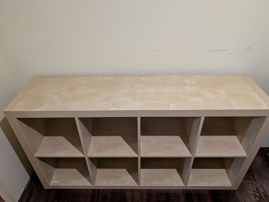 Estante IKEA Expedit 2x4 (8 compartimentos), bétula, em ótimo estado