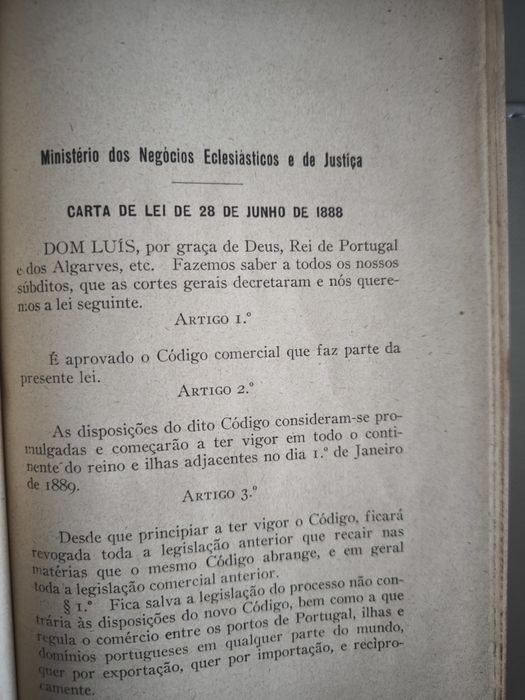 Código comercial Português em ótimo estado de 1946