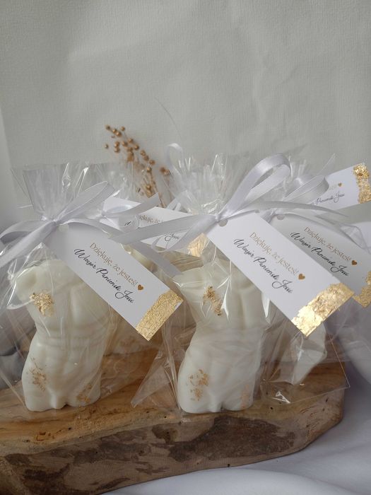 Świeca sojowa Body Man - podziękowanie dla gości