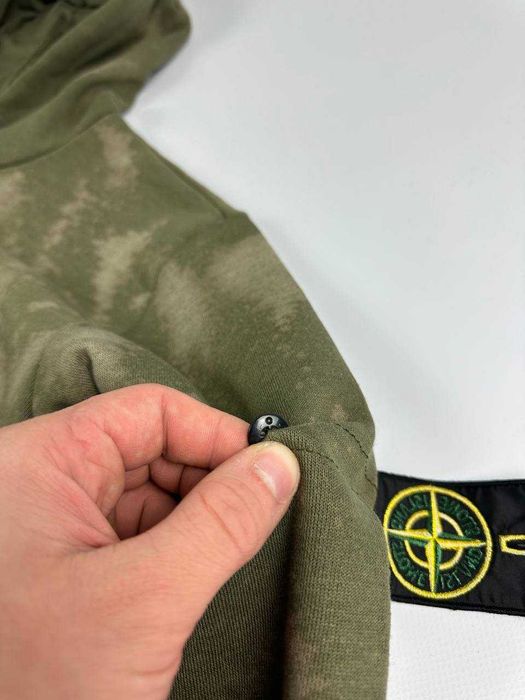 Худі хакі Stone Island тай дай off dye XS,S,M,L,XL