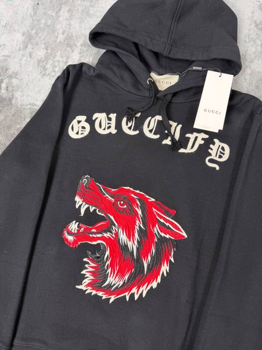 (В Укр) худі GUCCI Wolf Gucci Blin for love