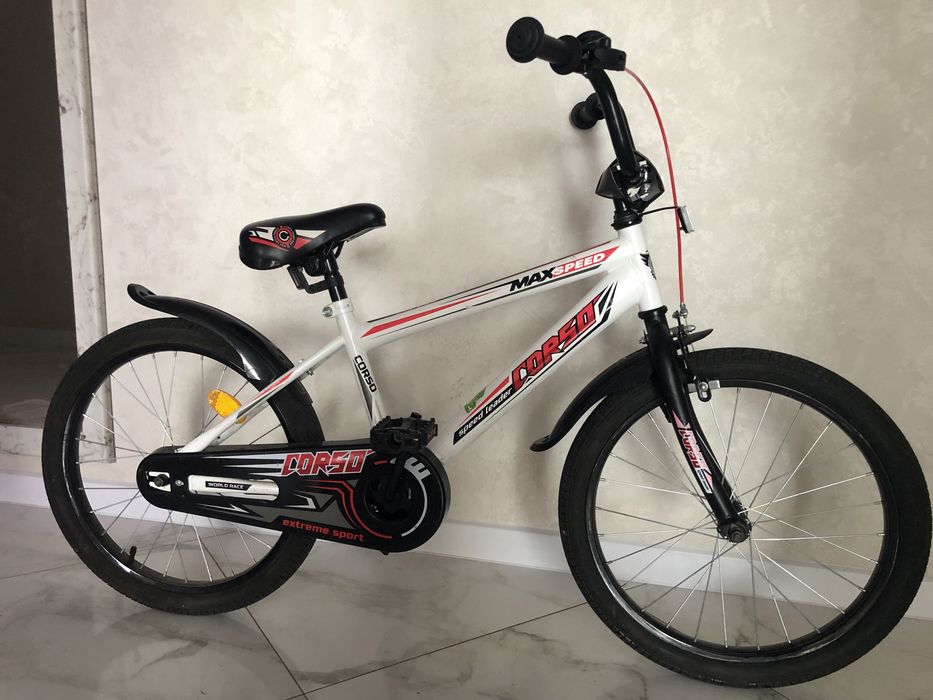 Дитячий велосипед Corso CORSO MAX Speed 20 дюймів спортивний дизайн у стилі BMX або гірських велосипедів