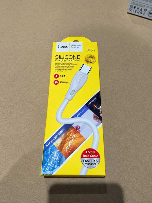 Cabo USB-C em Silicone de Alta Qualidade – Dados e Carregamento Rápido (NOVO)